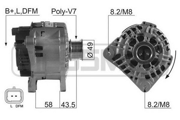 MESSMER Ģenerators 210566A Ģenerators SUZUKI MESSMER 210566A
