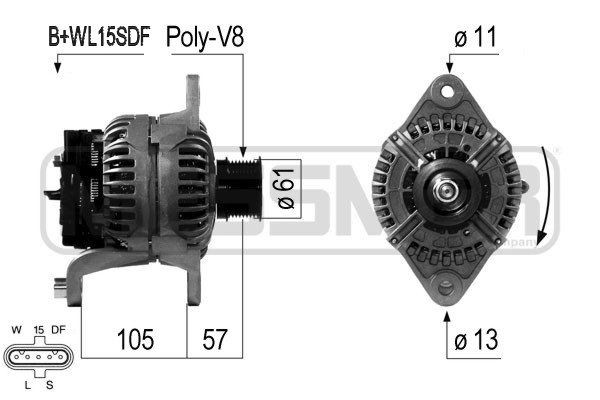 MESSMER Lichtmaschine 210674A Startergenerator MESSMER AMAZON 210674A günstig