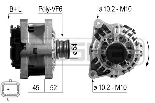 MESSMER Dynamo 210703A Dynamo MESSMER Citroën XM 210703A