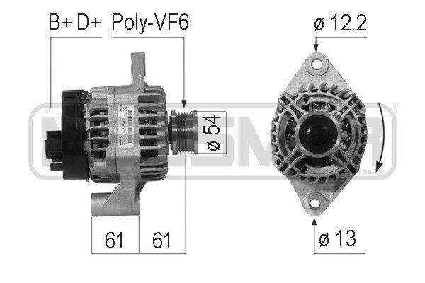 MESSMER Alternatore 210720A 210720A MESSMER Generatore JEEP prezzo