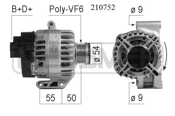MESSMER Lichtmaschine 210752A Startergenerator MESSMER Fiat SCUDO 210752A