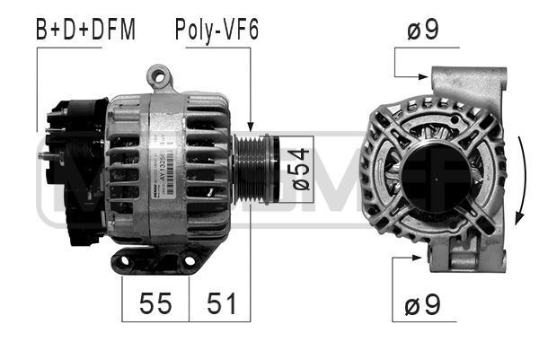 MESSMER Generator 210833A Alternator MESSMER DUCATO 210833A billig