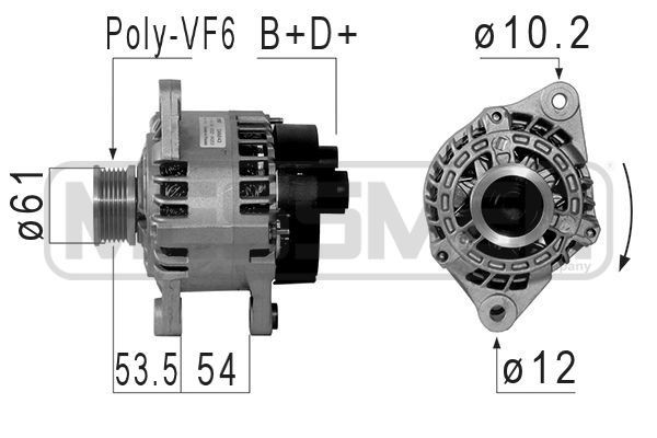 MESSMER Lichtmaschine 210853A Lichtmaschine MESSMER 850 210853A günstig