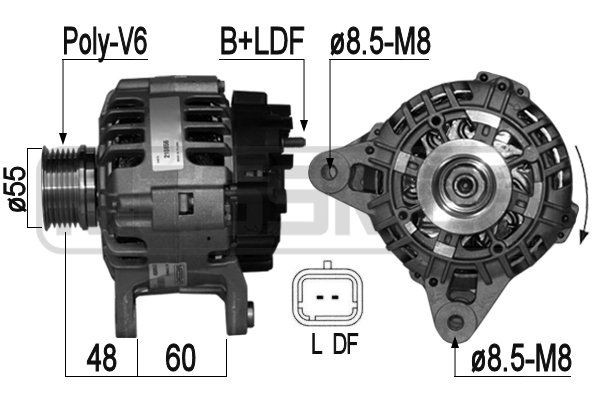 MESSMER Lichtmaschine 210856A 210856A Alternator DACIA LODGY MESSMER kaufen