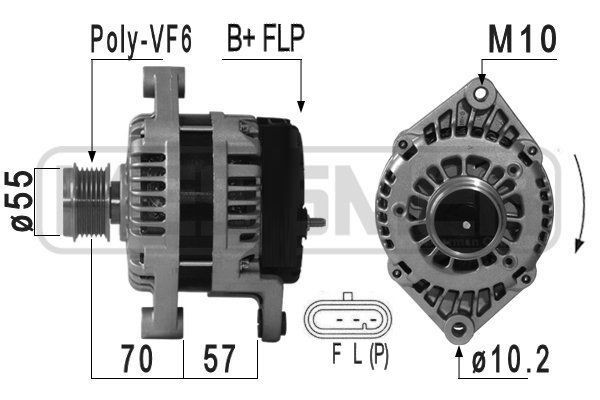 MESSMER Alternador 210937A 210937A Motor de arranque alternador OPEL AGILA MESSMER