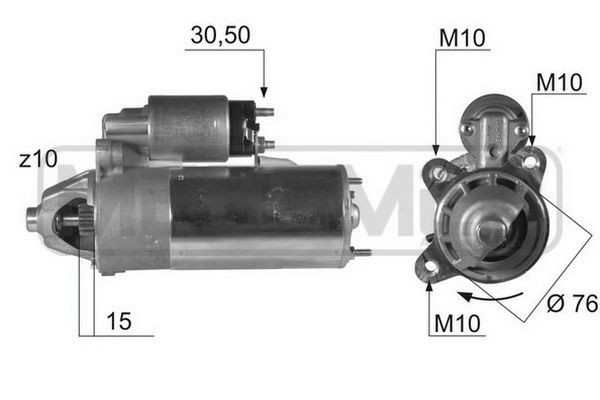 MESSMER Starter 220409A 220409A Starter MESSMER FORD StreetKA