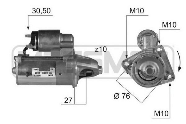 MESSMER Starter 220420A Startmotor MESSMER StreetKA 220420A billige