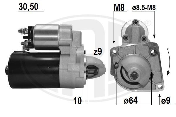 MESSMER Anlasser 220516A Starter Motor MESSMER Lancia Y 220516A