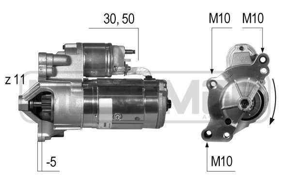 MESSMER Startmotor 220533A 220533A MESSMER startmotor LANCIA MUSA