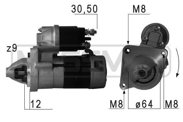 MESSMER Startmotor 220693A 220693A MESSMER startmotor LANCIA MUSA