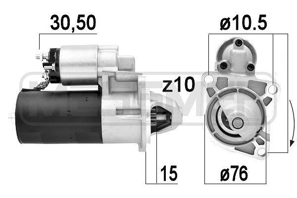 MESSMER Startmotor 220919A 220919A Starter FORD MONDEO MESSMER