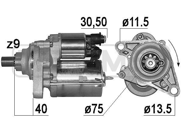 MESSMER Startmotor 221006A 221006A Startmotor HONDA STREAM MESSMER