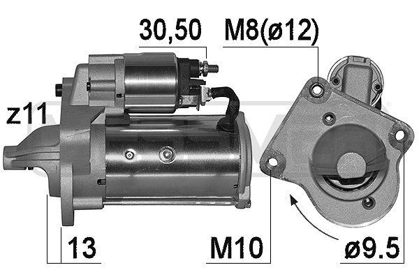 MESSMER Starter 221011A 221011A Starter FORD StreetKA MESSMER