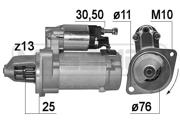MESSMER Starter 221014A 221014A Starter BMW 1-serie MESSMER
