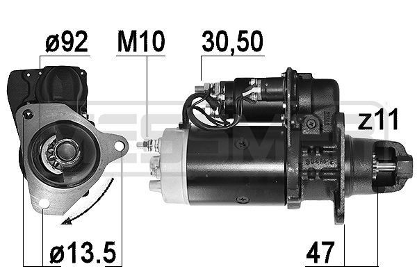 MESSMER Motor de arranque 221020 Motor de arranque MESSMER Daihatsu TERIOS 221020