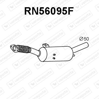 VENEPORTE Partikkelfilter RN56095F RN56095F Dieselpartikkelfilter FIAT PANDA VENEPORTE