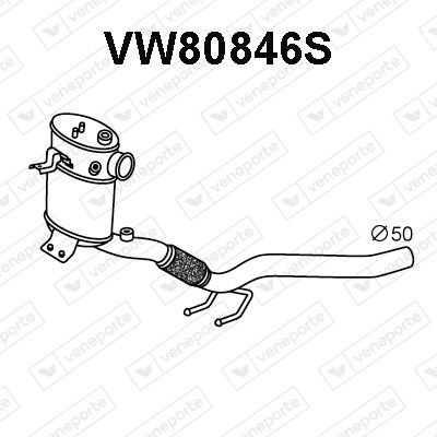 VENEPORTE Filter pevných častíc VW80846S Filter pevných častíc VENEPORTE SKODA VW80846S