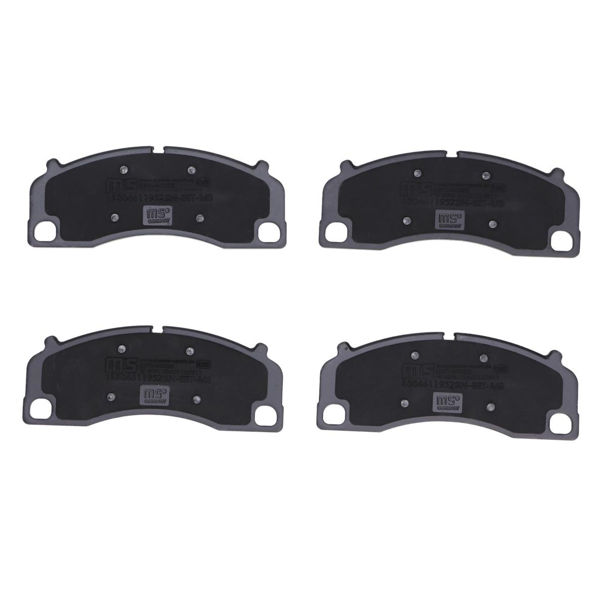 MASTER-SPORT Kit pastiglie freni 13046119522N-SET-MS 13046119522N-SET-MS Pastiglie freno sportive MASTER-SPORT Porsche