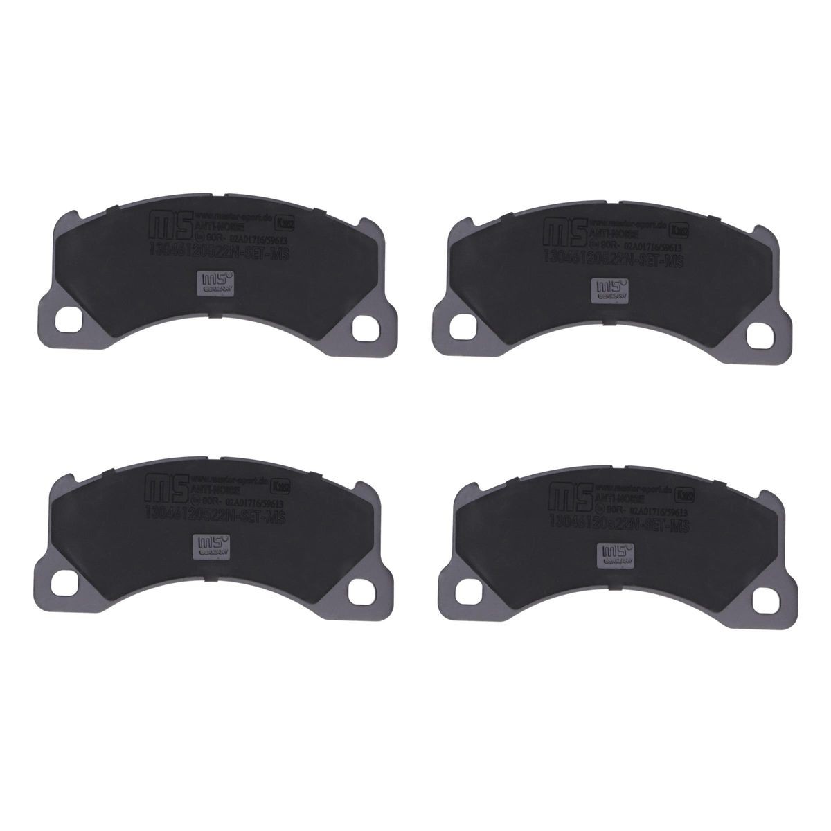 MASTER-SPORT Bromsbelägg 13046120522N-SET-MS PORSCHE bromsklossar MASTER-SPORT 13046120522N-SET-MS