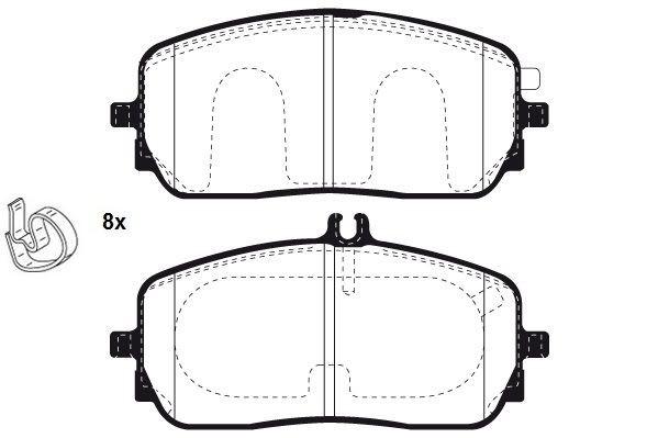 RAICAM Brzdové doštičky/platničky RA.1258.0 Brzdové platničky RAICAM Ford USA EDGE RA.1258.0