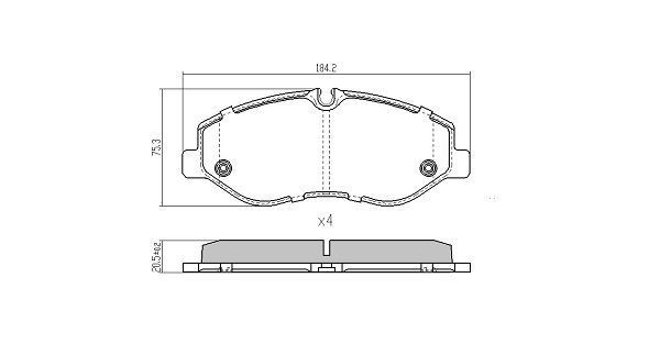 FREMAX Brake pad set FBP-2009 FBP-2009 FREMAX brake pad set for OPEL