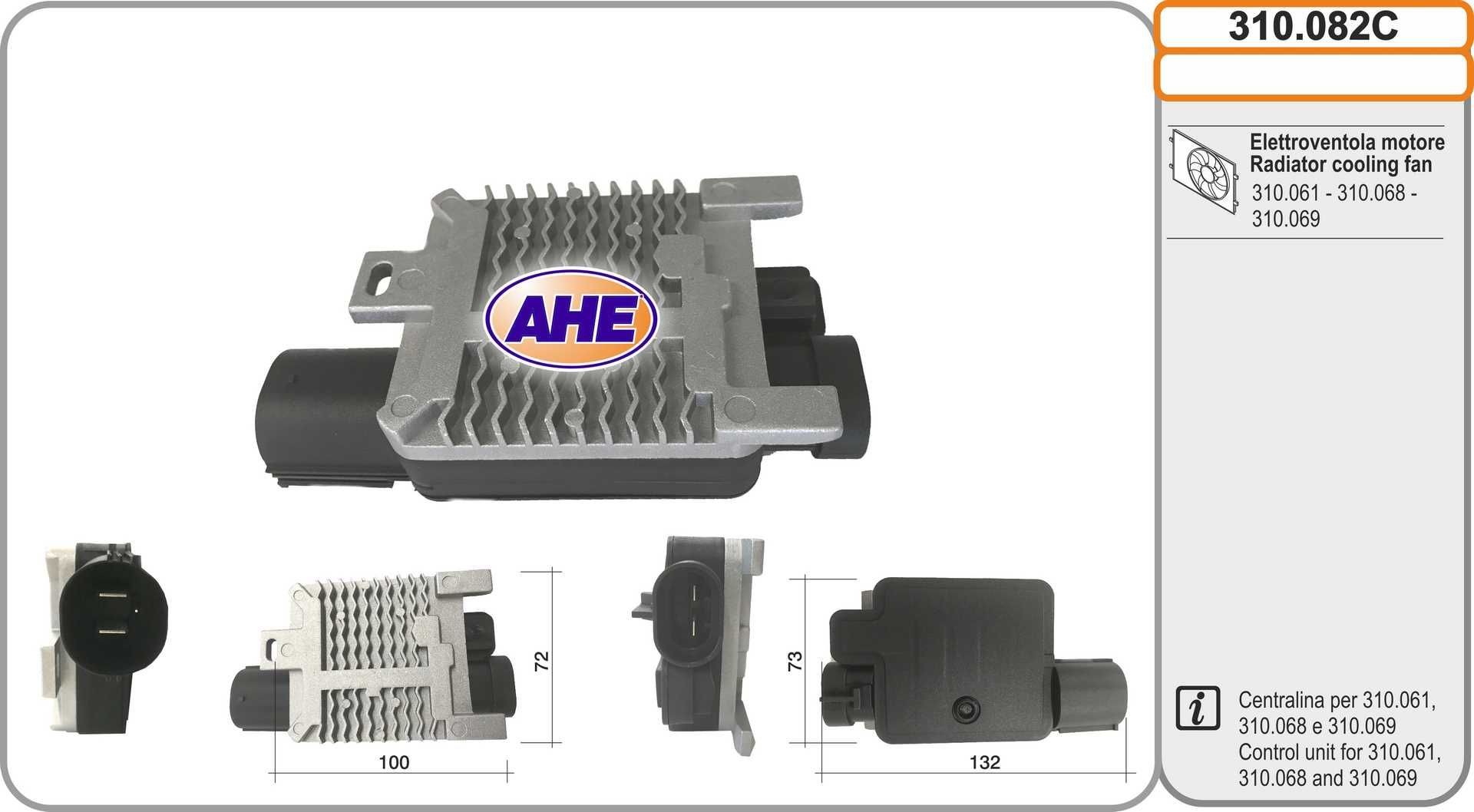 AHE Koelventilator 310.082C 310.082C AHE Radiateurventilator Jeep goedkoop