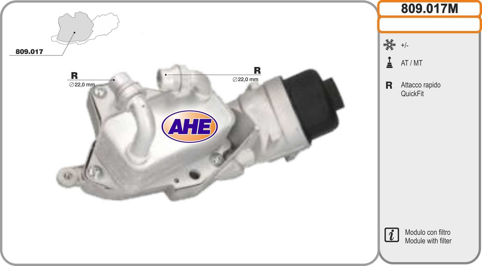 AHE Oljekylare 809.017M 809.017M AHE oljekyl SUZUKI SX4