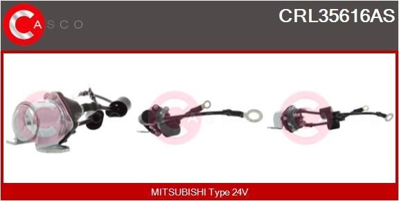 CASCO Anlasser-Relais CRL35616AS Starterrelais CASCO Mitsubishi L300 / DELICA CRL35616AS