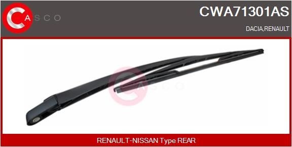 Bras d'essuie-glace, nettoyage des vitres CASCO CWA71301AS CASCO CWA71301AS: Bras d'essuie-glace nettoyage des vitres Renault MEGANE 2017