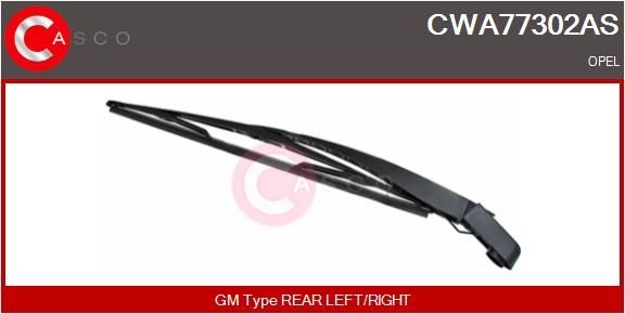 Ruitenwisserarm, ruitenreiniging CASCO CWA77302AS CASCO CWA77302AS: Ruitenwisserarm Opel COMBO 2016