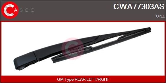 CASCO Braccio tergi, Pulizia cristalli CWA77303AS prezzo Braccetti tergicristallo Opel L48 CWA77303AS CASCO