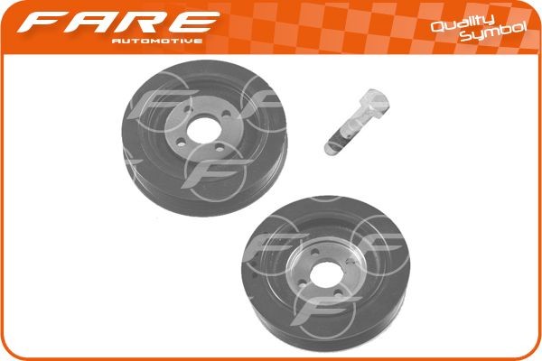 FARE SA Kit poulie damper 4201C Poulie de vilebrequin FARE SA 208 4201C pas cher