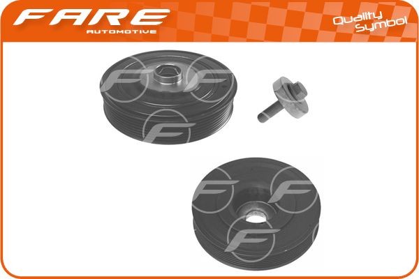 FARE SA Riemschijvenset, krukas 4252C 4252C Krukaspoelie FARE SA MITSUBISHI CARISMA