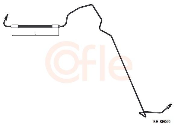 COFLE Tubo flexível de travão BH.FI003 BH.FI003 Flexível de freio COFLE CITROЁN C4