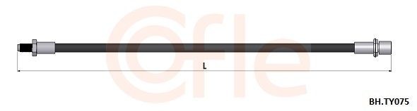 COFLE Tubo flexível de travão BH.PE029 BH.PE029 Mangueira de freio CITROËN C4 COFLE