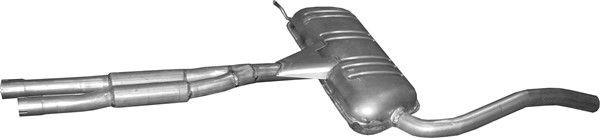 Silencieux intermédiaire POLMO 01.00 POLMO 01.00 Échappement intermédiaire AUDI A6 2009