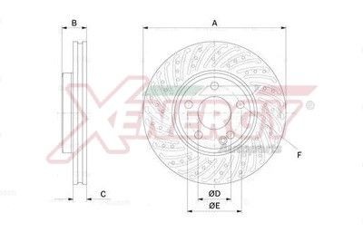 AP XENERGY Δισκόπλακα X602729 AP XENERGY Δίσκοι φρένων MERCEDES-BENZ X602729