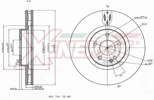 AP XENERGY Disque de frein X602746 Disques de frein AP XENERGY CITAN X602746 pas cher