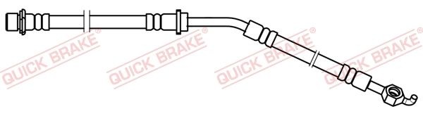 Bremžu šļūtene QUICK BRAKE 50.755 QUICK BRAKE 50.755 Bremžu šļūtenes aizmugurē kreisais Citroën C1 2017