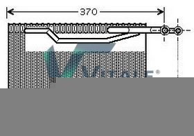 VITALE Évaporateur de climatisation RVI817108 Évaporateur SUBARU VITALE RVI817108