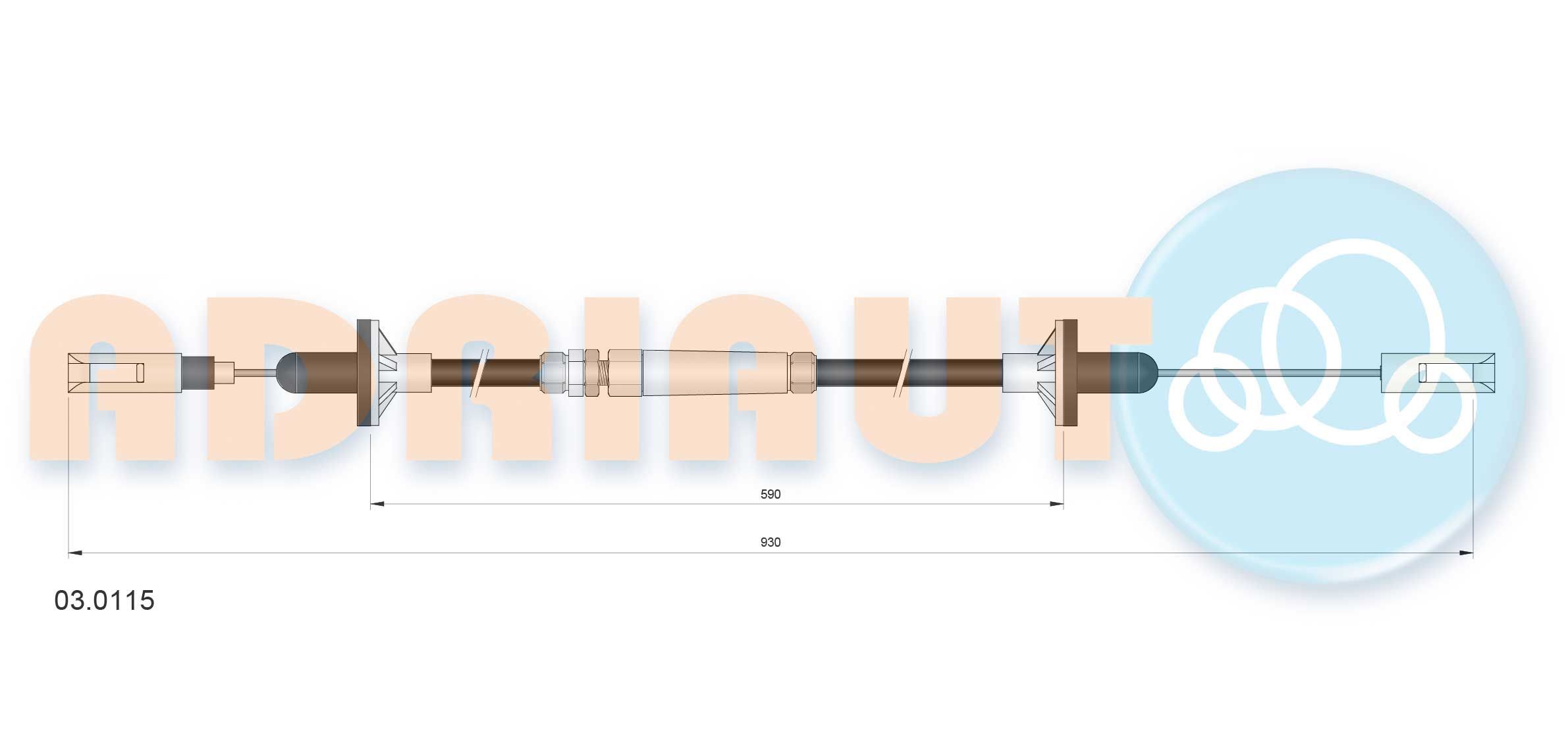 Clutch Cable ADRIAUTO 03.0115 ADRIAUTO 03.0115 Audi A3 2000 Clutch cable price