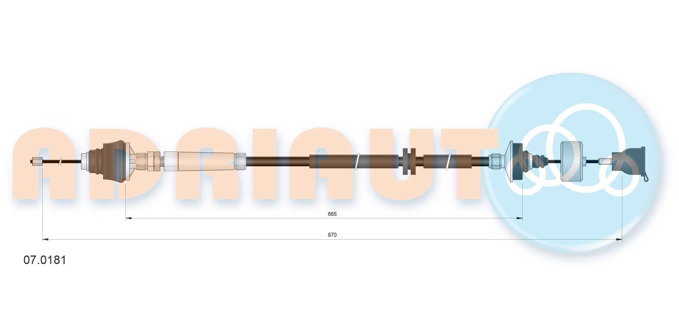 ADRIAUTO Vaijeri, kytkimen käyttö 07.0181 ADRIAUTO 07.0181 Citroen Berlingo mk2 kytkinvaijeri vaihto hinta