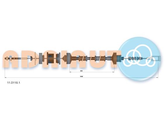 ADRIAUTO Kopplingsvajer 11.0118.1 CITROËN Jumper I Skåpbil (244) Kopplingsvajer ADRIAUTO 11.0118.1