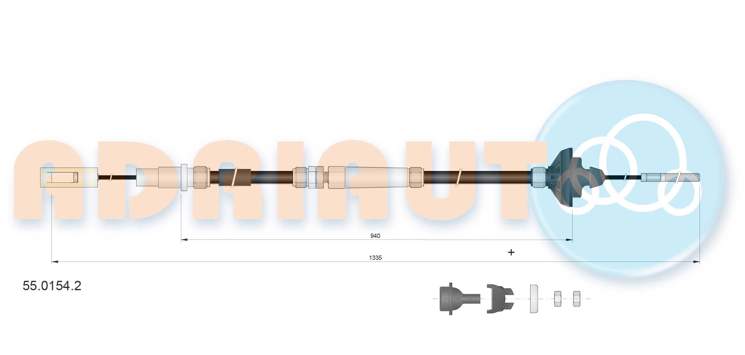 ADRIAUTO Koppelingskabel 55.0154.2 55.0154.2 ADRIAUTO Koppelingskabel ervaring