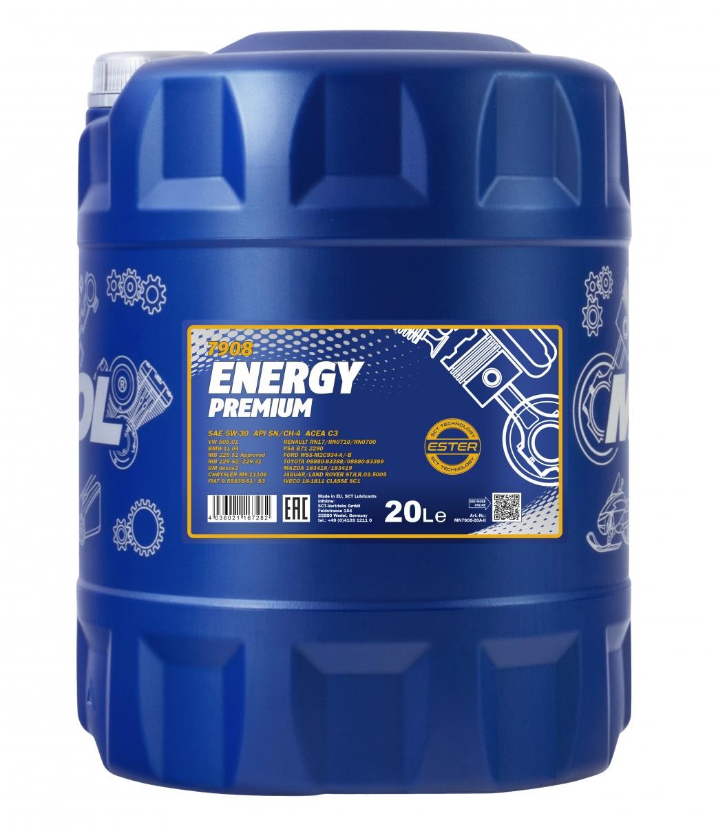 MANNOL Motorolje MN7908-20 MANNOL ENERGY PREMIUM MN7908-20 Motordeler KIA Sorento III (UM) 2015