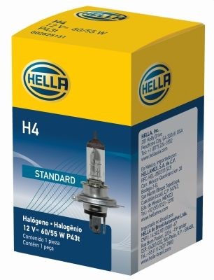 HELLA Hõõgpirn, Kaugtuli 8GJ 178 555-001 HELLA 8GJ178555-001 Esitule pirnid Volkswagen VENTO originaal