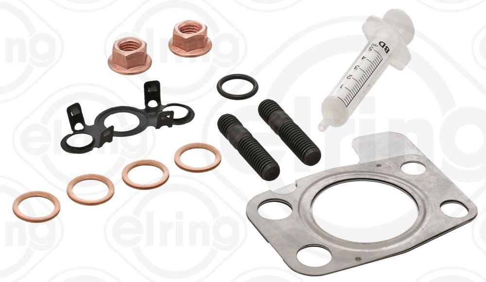 ELRING Kit de montagem, turbocompressor 929.580 ELRING 929.580 Sistema de escape TOYOTA Dyna 250 Camião de plataforma / Chassis 1996