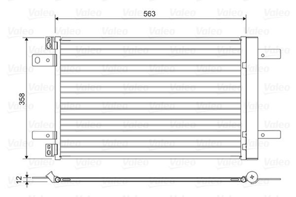 VALEO Kondensaator, kliimaseade 822550 Kliimaradiaator VALEO 807 822550 odav