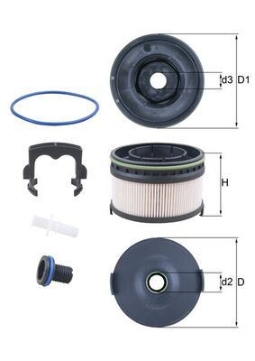 KNECHT Bränslefilter KX 568KIT KX 568KIT KNECHT bränslefilter PORSCHE TAYCAN