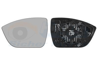 VAN WEZEL Sklo vonkajżieho zrkadla 4907837 Sklo spätného zrkadla VAN WEZEL CUPRA 4907837